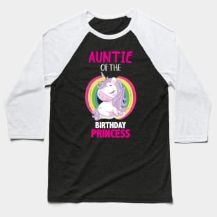 Auntie of the Birthday Princess Baseball T-Shirt